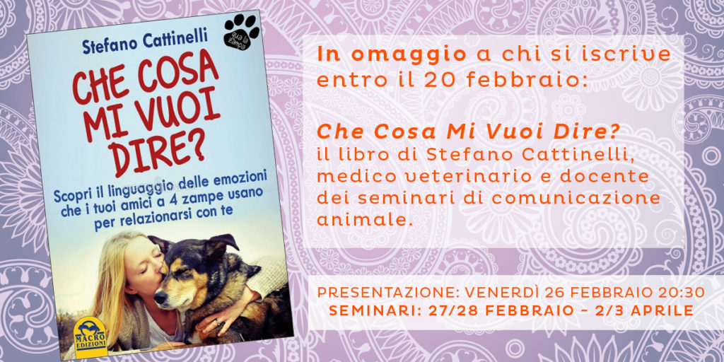 In omaggio il libro "Che Cosa Mi Vuoi Dire?" a chi si iscrive entro il 20 febbraio 2016