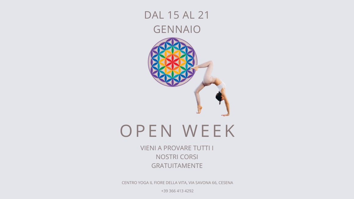 Open Week al Centro Yoga Fiore della Vita